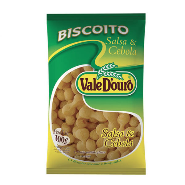 Biscoito de Polvilho Salsa e Cebola Vale D'ouro 100g