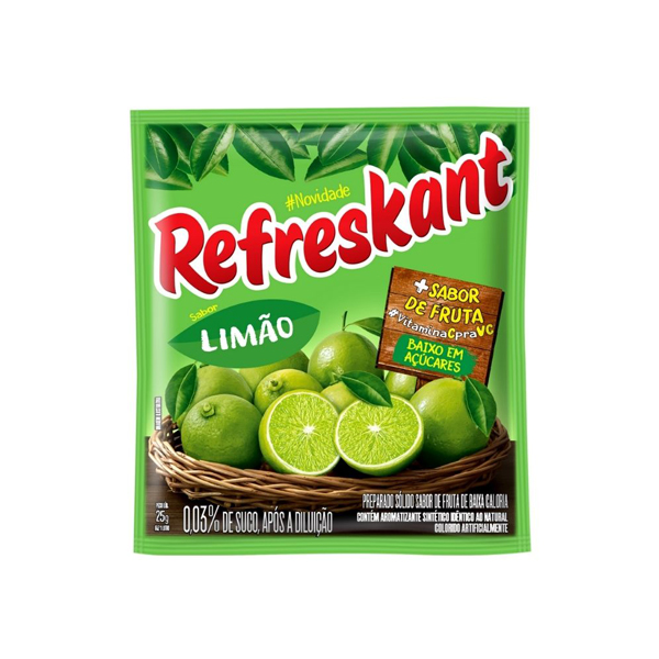 Suco em Pó Refreskant Limão