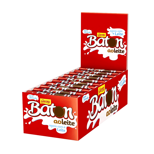 Caixa de Chocolate Baton ao Leite 30x16g