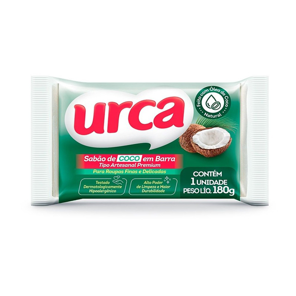 Sabão de Coco em Barra Urca 180g