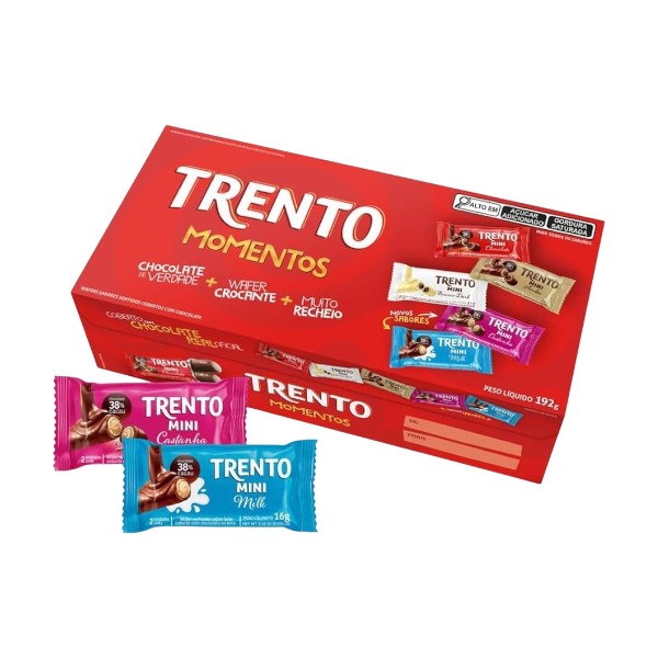 Caixa de Chocolate Trento Momentos 168g
