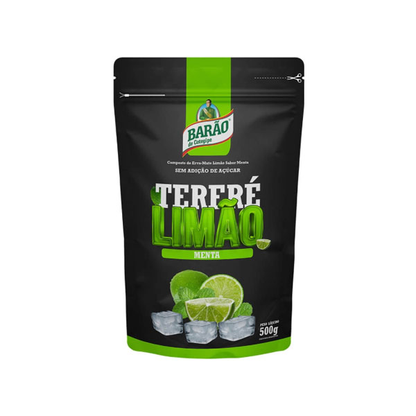Erva Mate Tereré Barão de Cotegipe Menta e Limão Extra Forte 500g