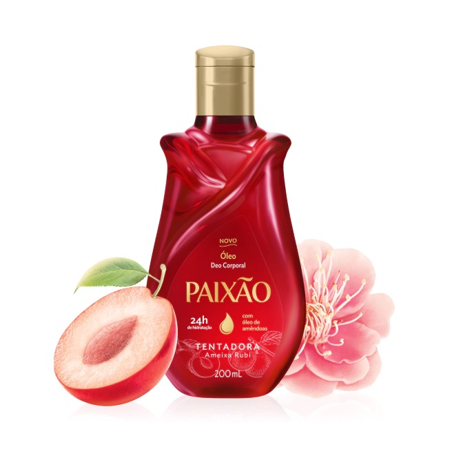 Óleo Corporal Paixão Tentadora Ameixa Rubi 200ml