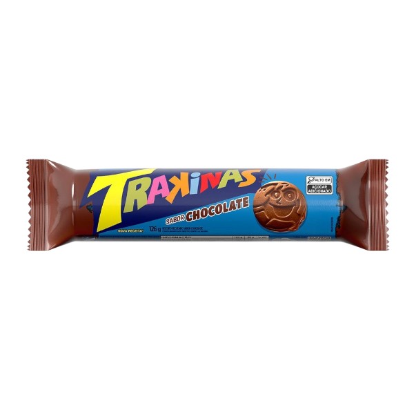 Biscoito Trakinas chocolate 126g