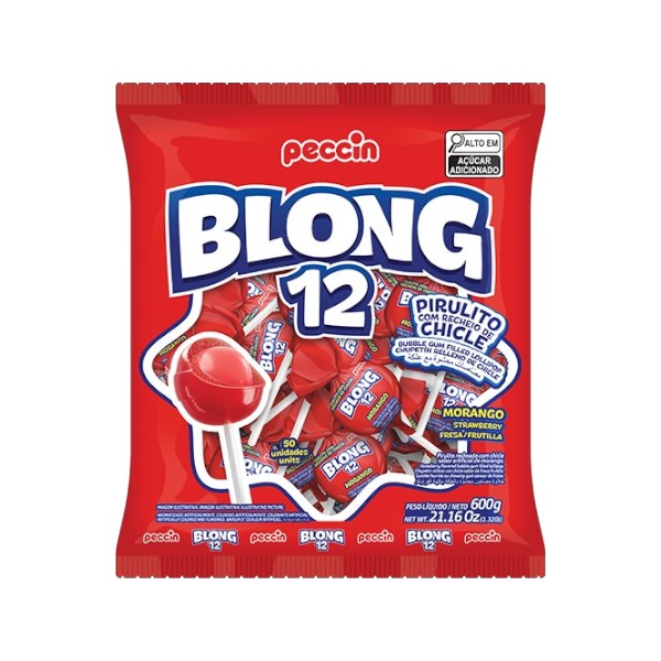 Pirulito Blong Morango 672g
