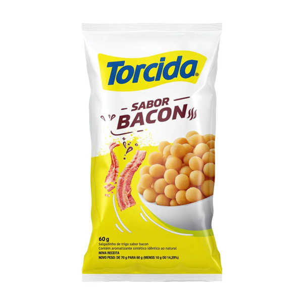 Salgadinho Torcida Sabor Bacon 60g