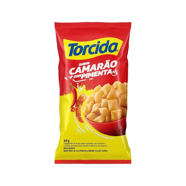 Salgadinho Torcida Sabor Camarão com Pimenta 60g