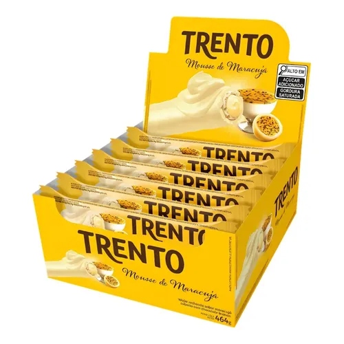 Caixa de Chocolate Trento Mousse de Maracujá 16x29g