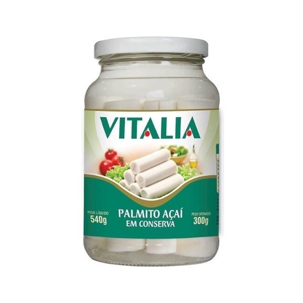 Palmito de Açaí Inteiros Vitalia 540g