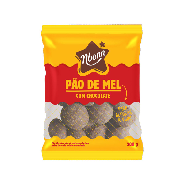 Pão de Mel com Chocolate ao Leite 300g