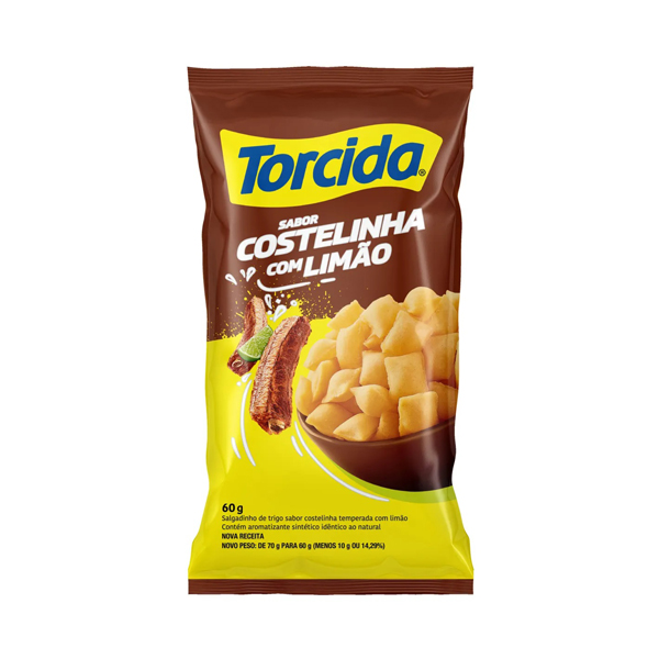 Salgadinho Torcida Sabor Costelinha com Limão 60g