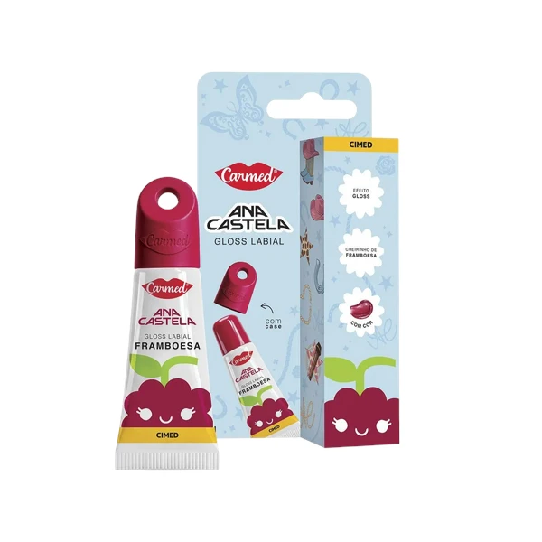 Carmed Ana Castela Framboesa Hidratante Labial 5g